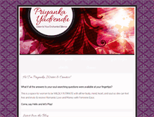 Tablet Screenshot of priyankayadvendu.com